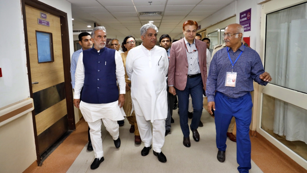 Union Minister Bhupender Yadav visit faridabad