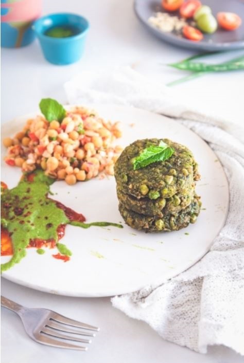 Amaranth And Peas Vada, White Pea Salad