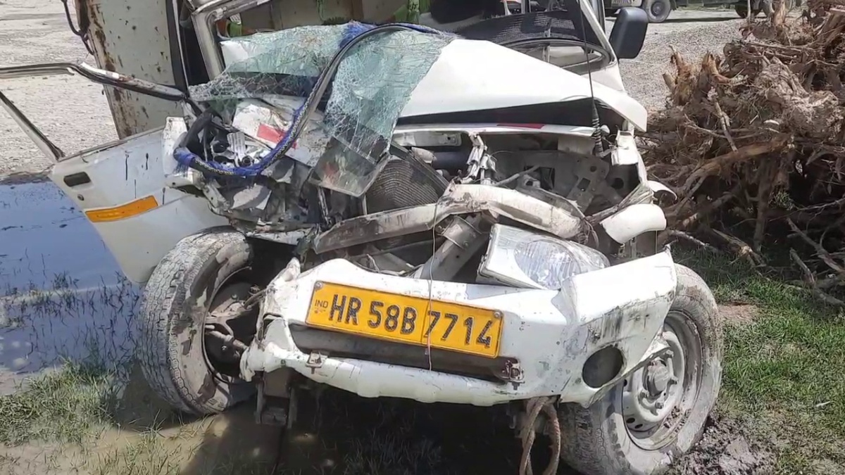 road accident in yamunanagar bhilpura village Pickup