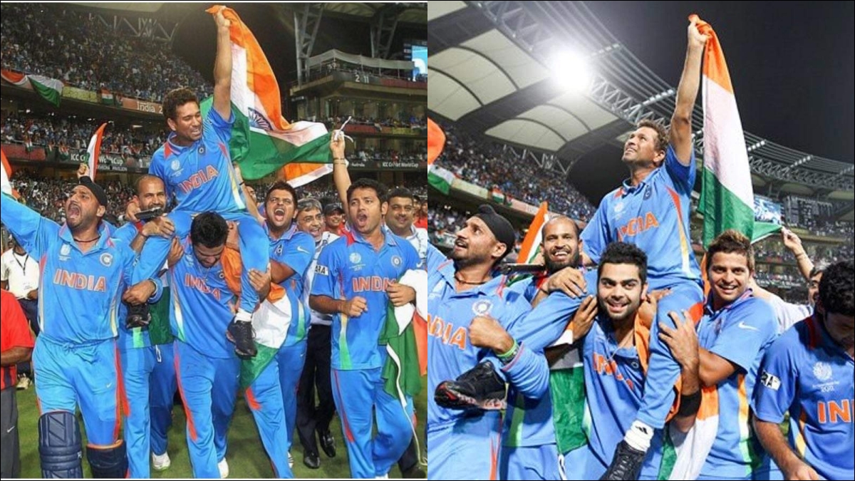 India Won ODI WC 2011 celebration