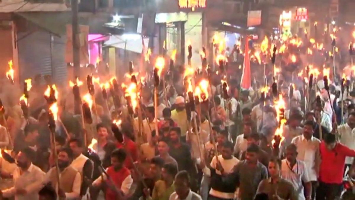 youth congress torchlight procession