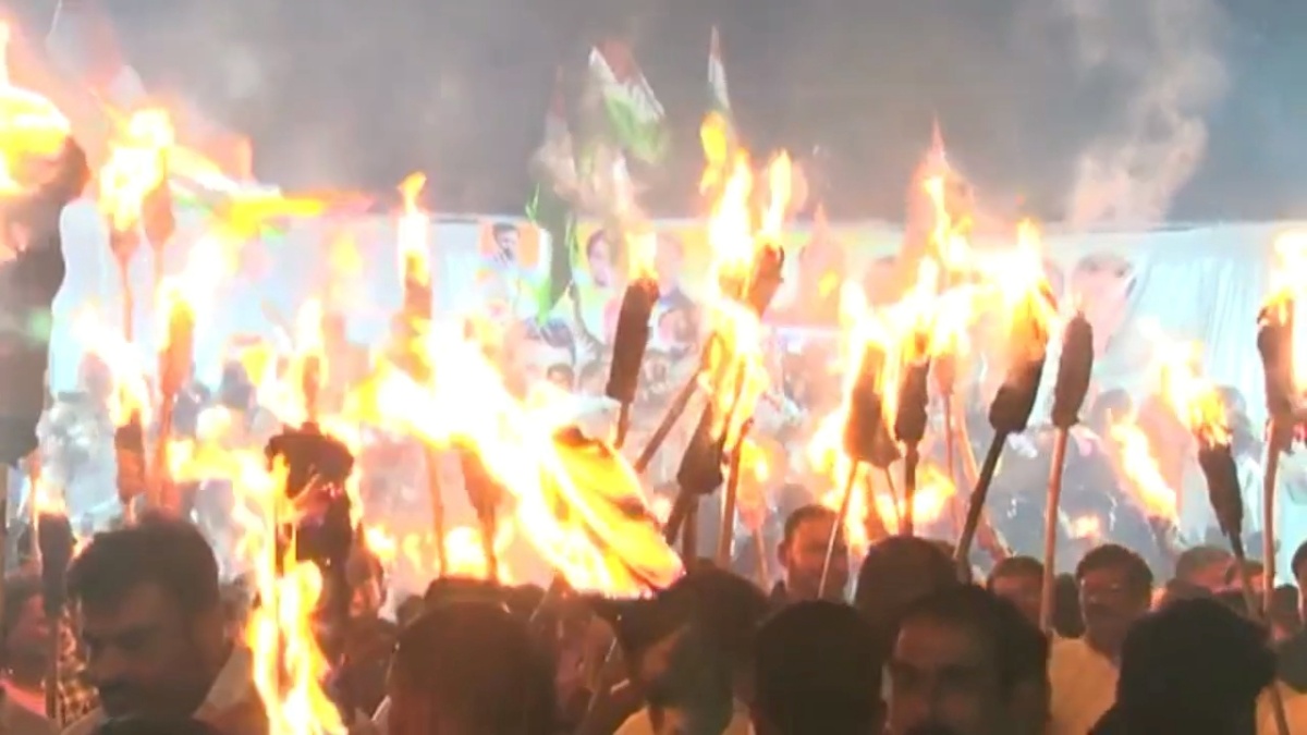 youth congress torchlight procession