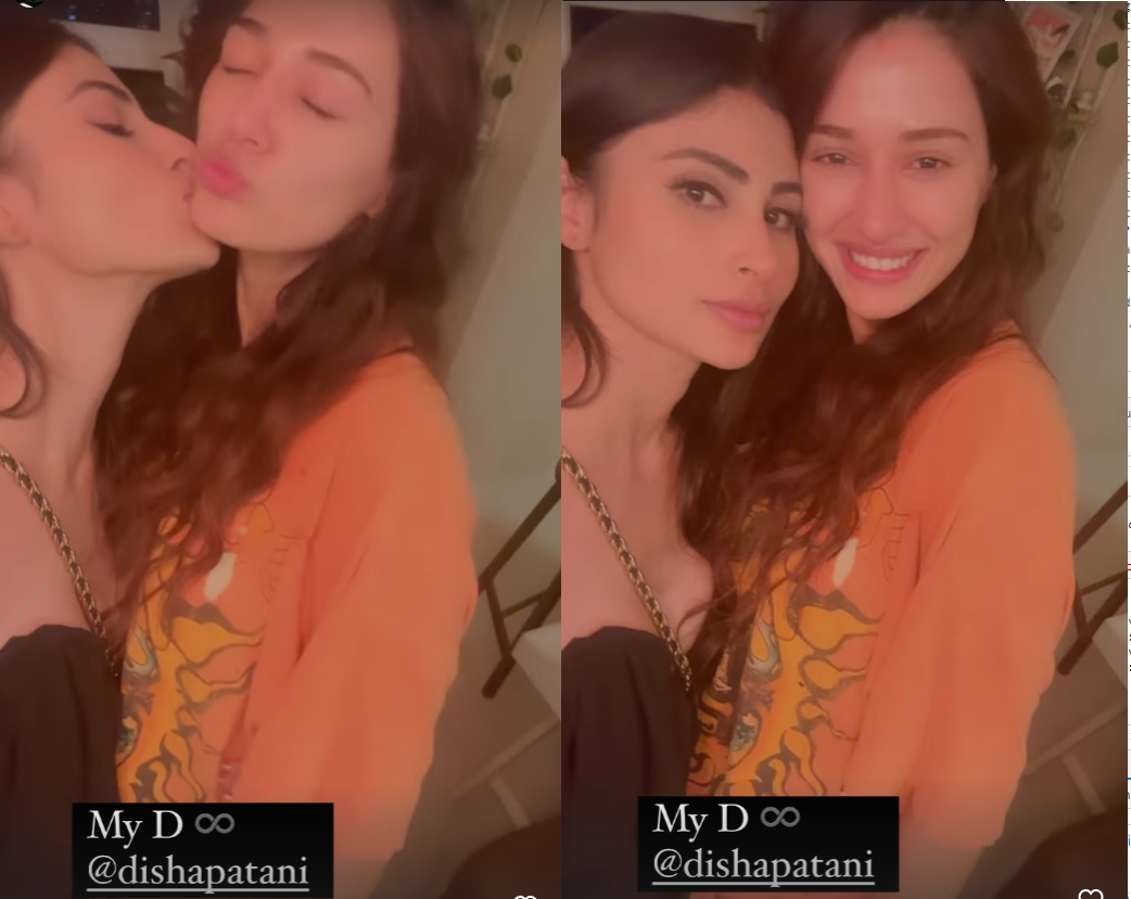 Mouni Disha video: મૌની રોયે દિશા પટાનીને ગાલ પર કરી કીસ, જુઓ યુઝર્સો કરી રહ્યાં છે કોમેન્ટ