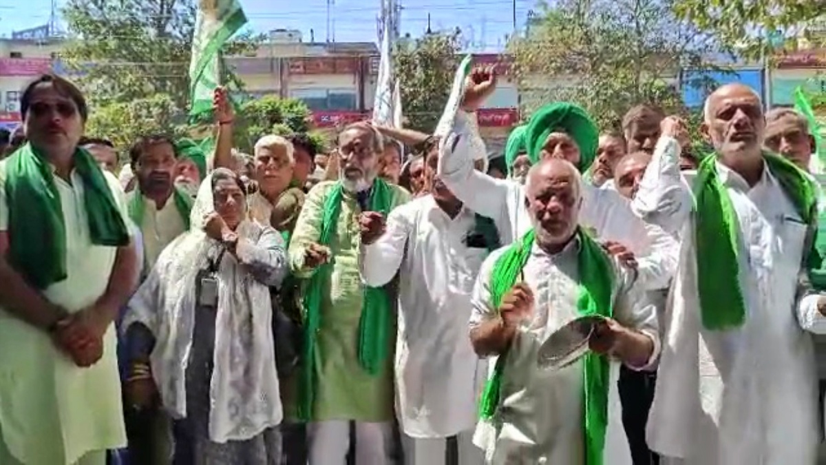 Bharatiya Kisan Union Tikait Group protest in karnal