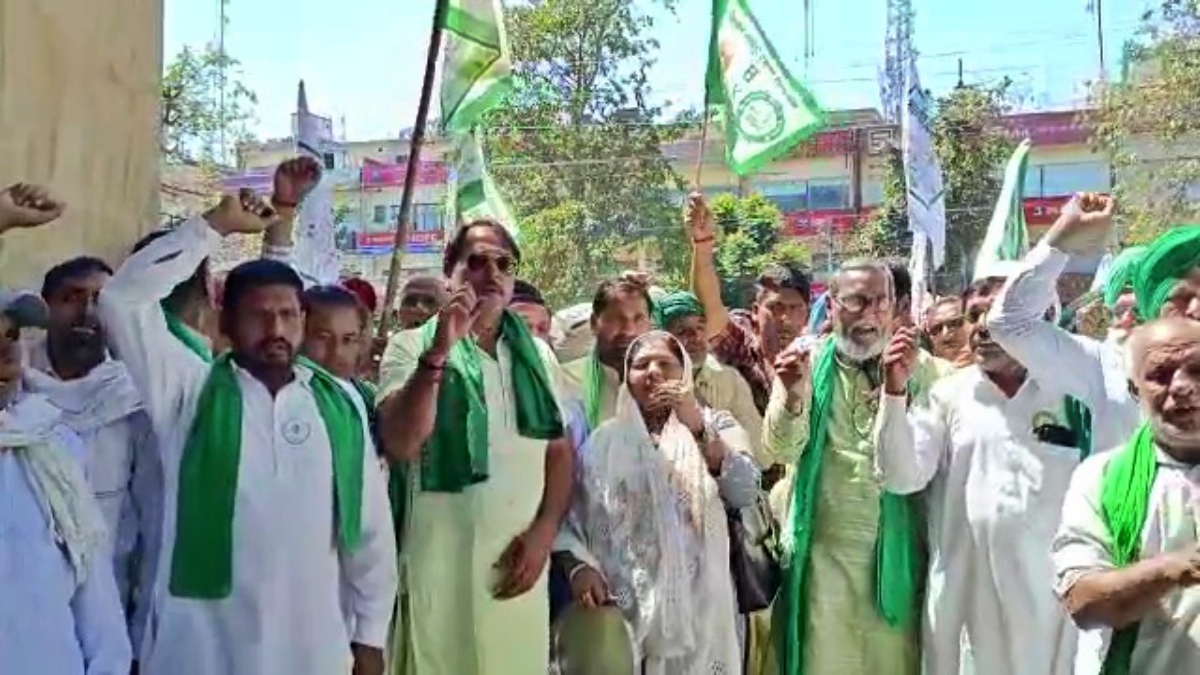 Bharatiya Kisan Union Tikait Group protest in karnal