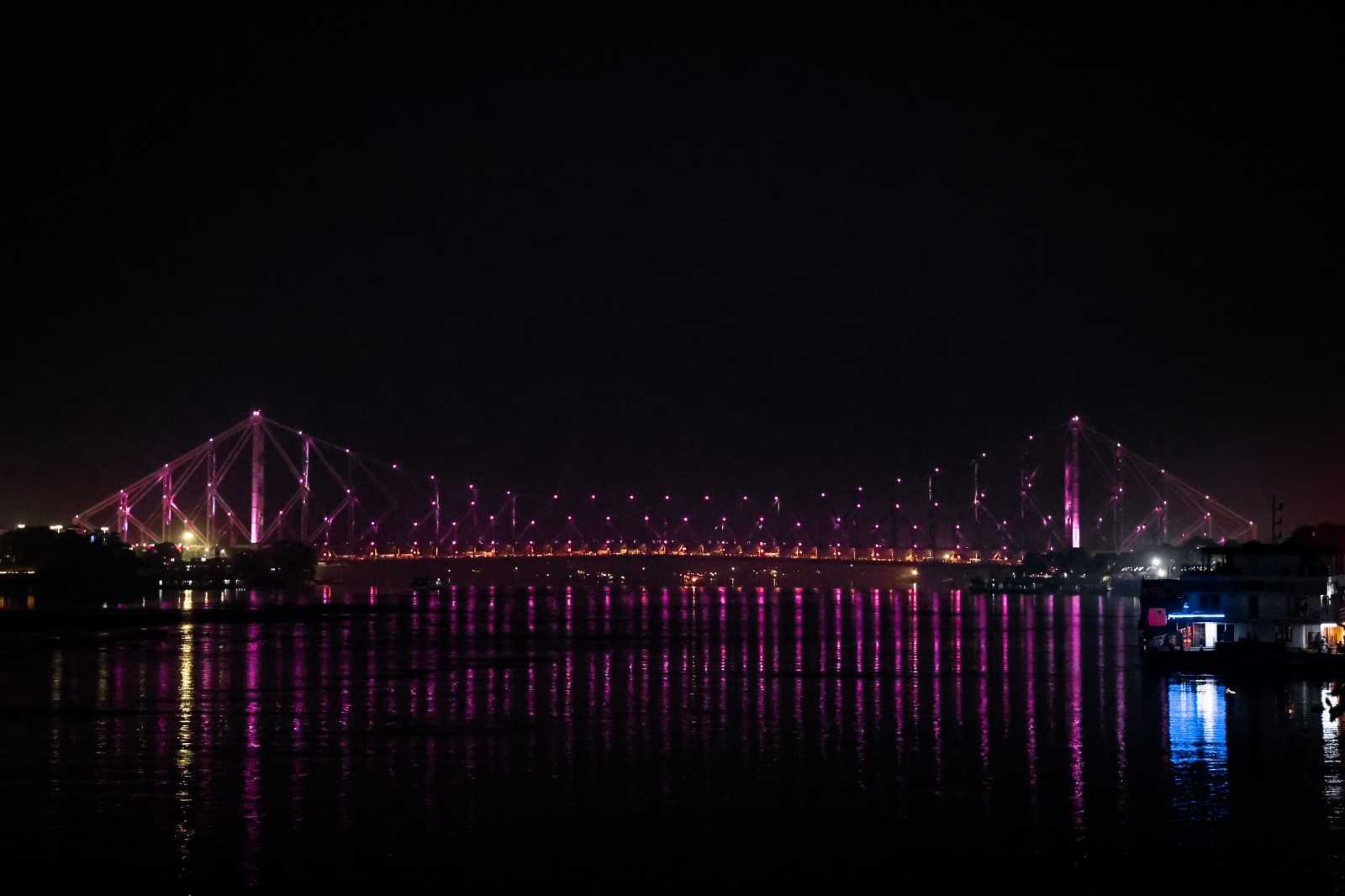 Kolkata turns purple