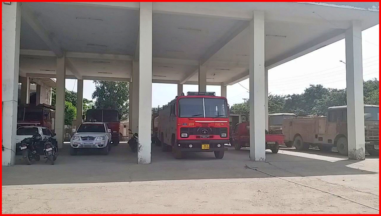 Fire brigade vehicles in fire department in Karnal