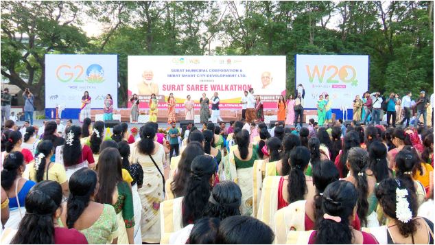 Walkathon in Saree