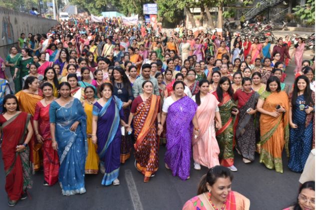 Walkathon in Saree