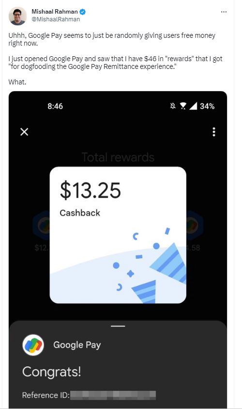 GOOGLE PAY REWARDS