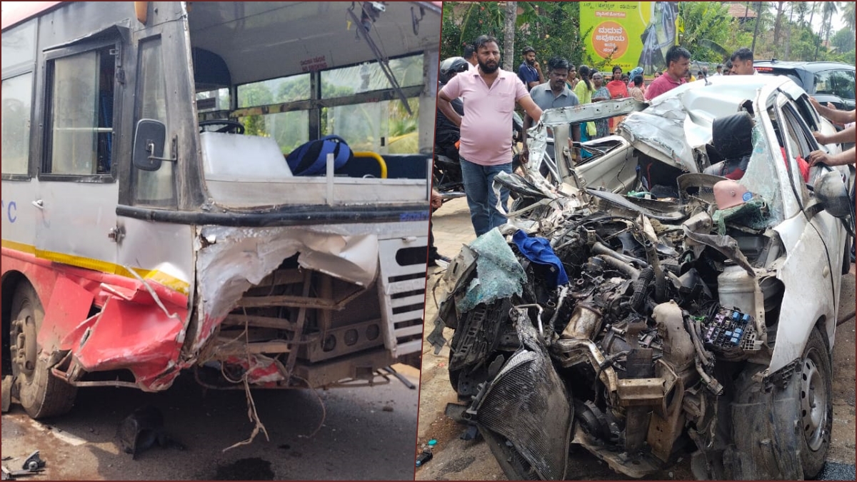 several killed in Karnataka Car bus accident and many people drowned in river at belagavi