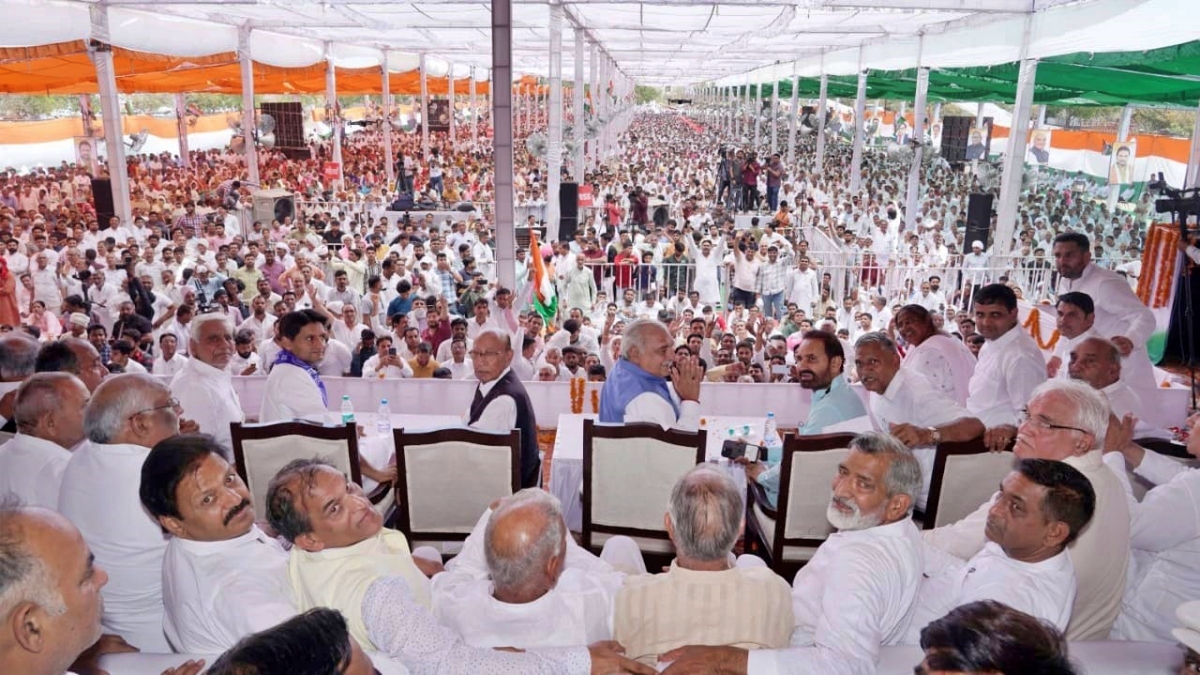 congress rally in Sonipat