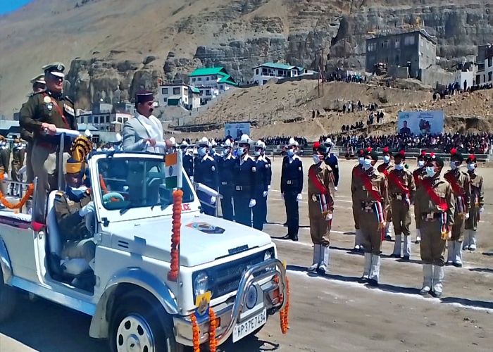 पहली बार 12 हजार फीट की ऊंचाई पर मनाया गया हिमाचल दिवस.