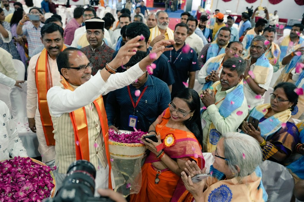 shivraj said telugu people welcome on land of mp