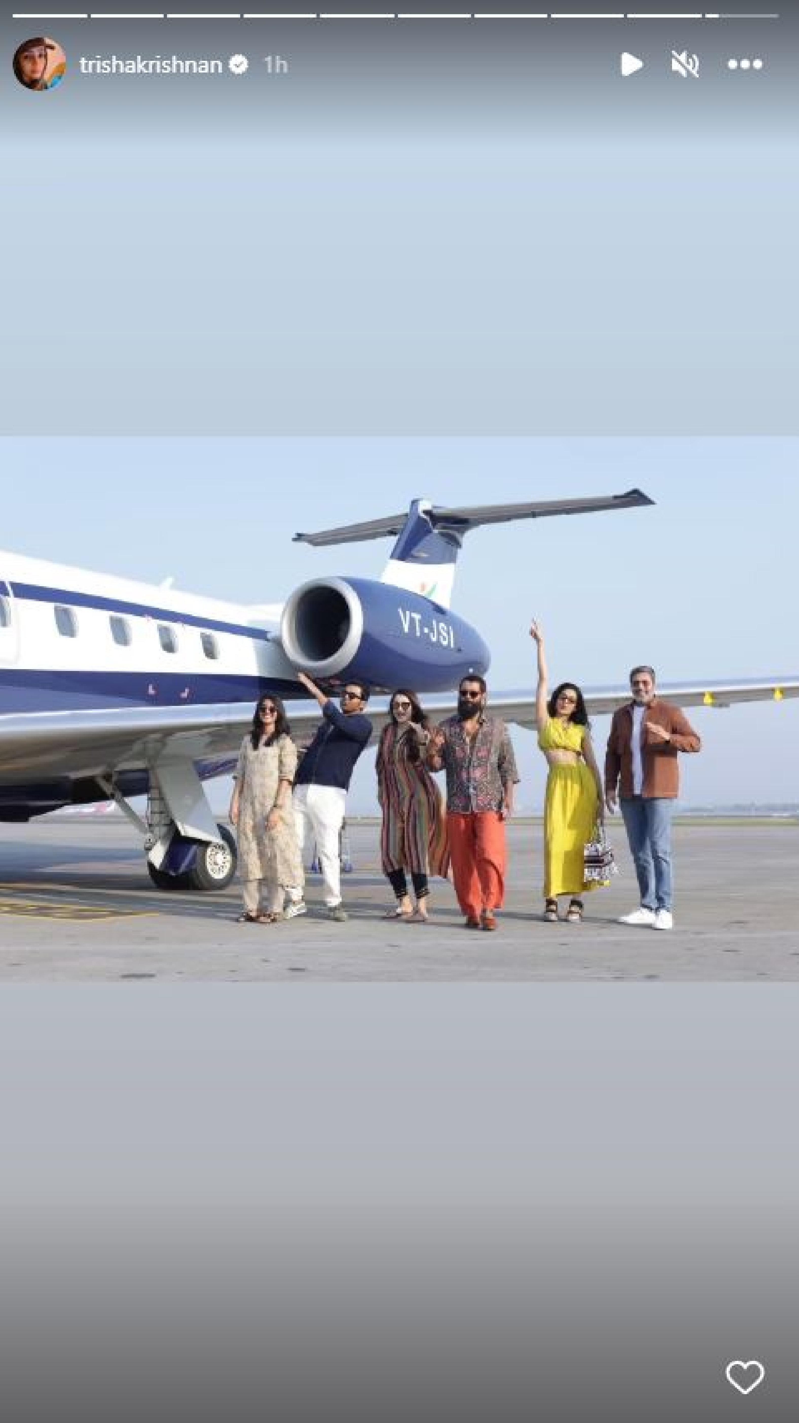 PS 2 promotions: Trisha shares pic with Vikram, Jayam Ravi, Karthi, Aishwarya Lekshmi and Shobhita taking off to Delhi