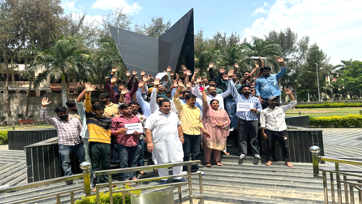 Chandigarh Congress Party Protest