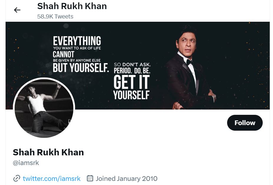 No Blue Tick on Shah Rukh Khan Twitter Account