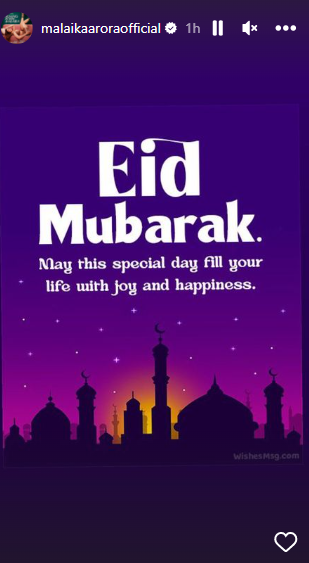 Malaika Arora extends greetings for Eid