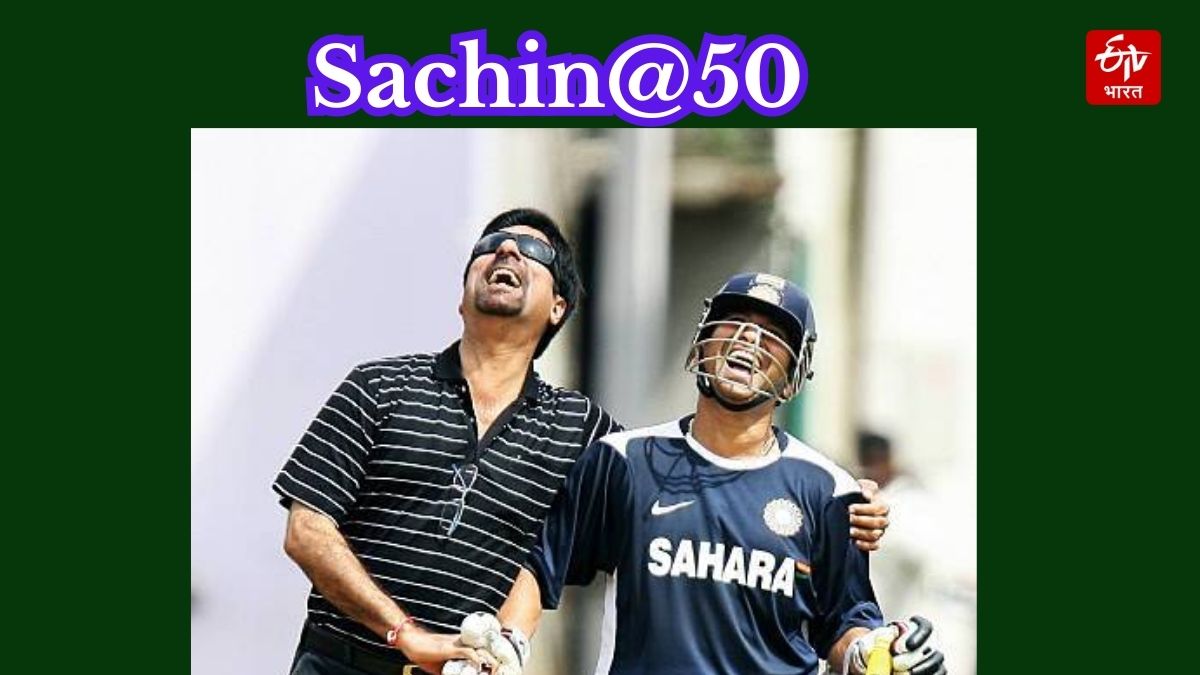 Sachin Tendulkar with K Srikanth