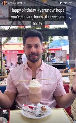 Janhvi Kapoor reveals Varun Dhawan's obsession with ice-cream on his birthday