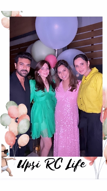 Ram Charan's wife Upasana's baby shower attended by Allu Arjun, Sania Mirza in Hyderabad, check pics inside