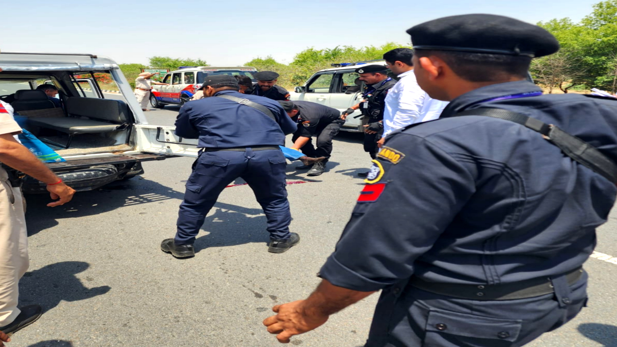 Road accident in Fatehabad