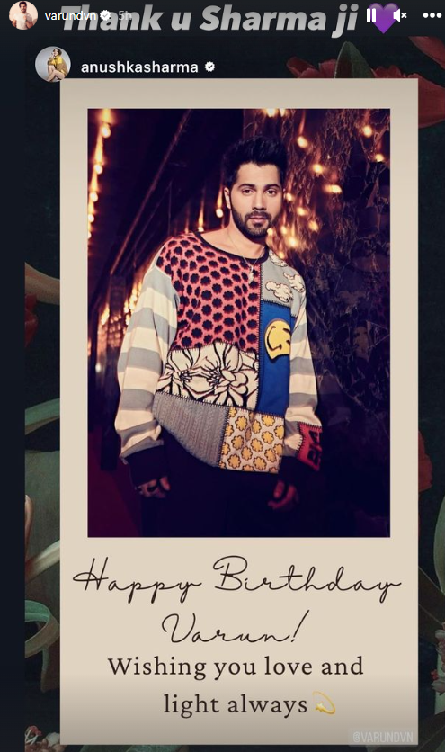 Varun Dhawan Birthday