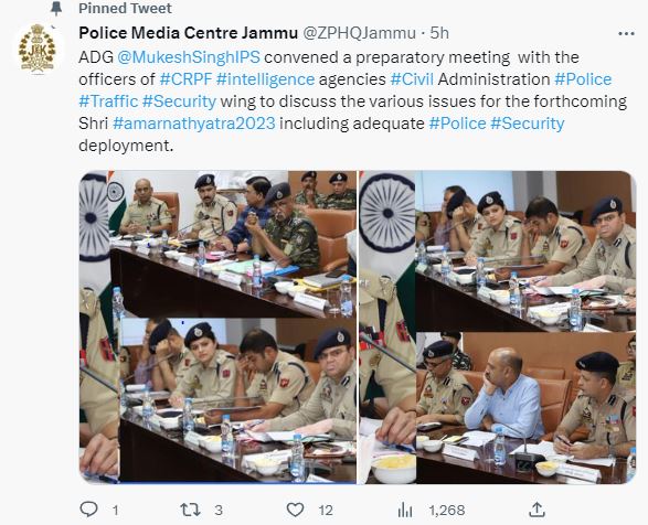 ADGP jammu held amarnath-yatra-security-review-meeting