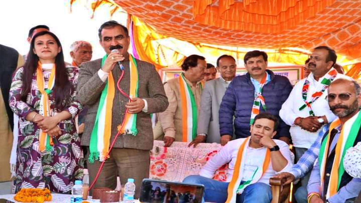 CM Sukhvinder singh Sukhu rally in shimla