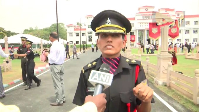 In a historic first time the Indian Army commissioned five women officers to its Regiment of Artillery