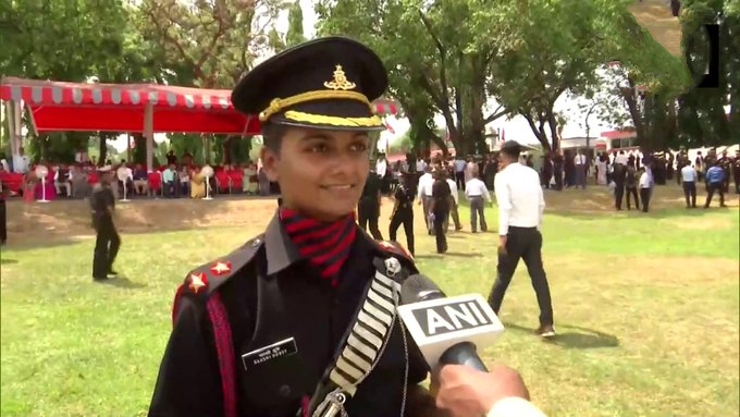 In a historic first time the Indian Army commissioned five women officers to its Regiment of Artillery