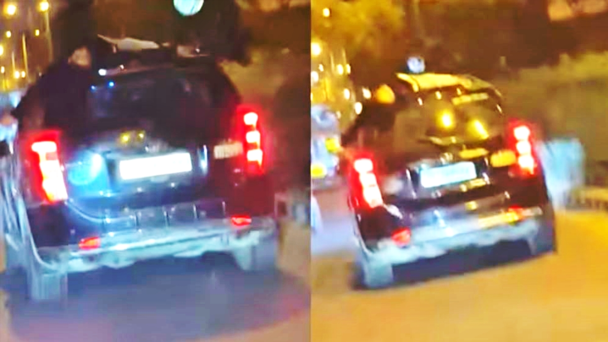 delhi car drag accident Car crashes bike and drives for 3 km with body on roof