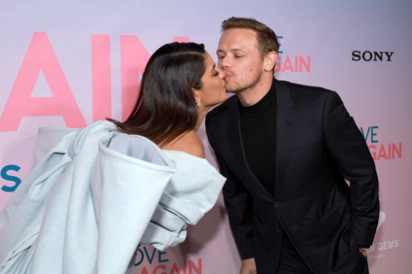 Priyanka Chopra arrives in style with Nick Jonas at Love Again premiere