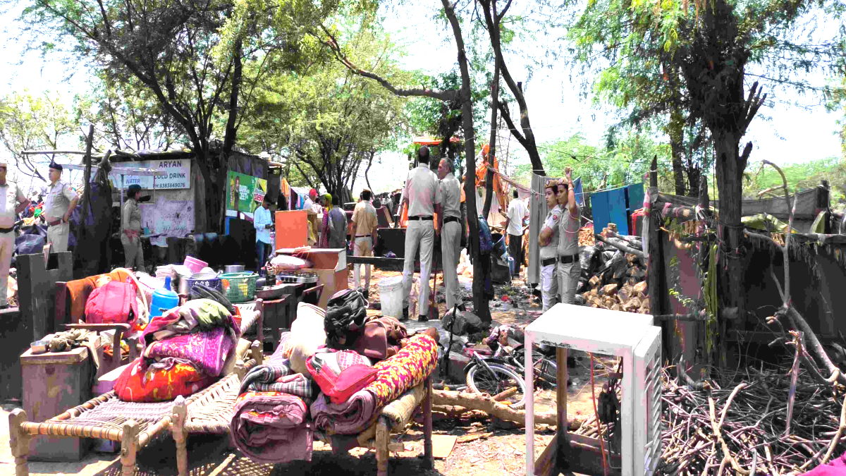 Drug smuggler property demolished in Faridabad