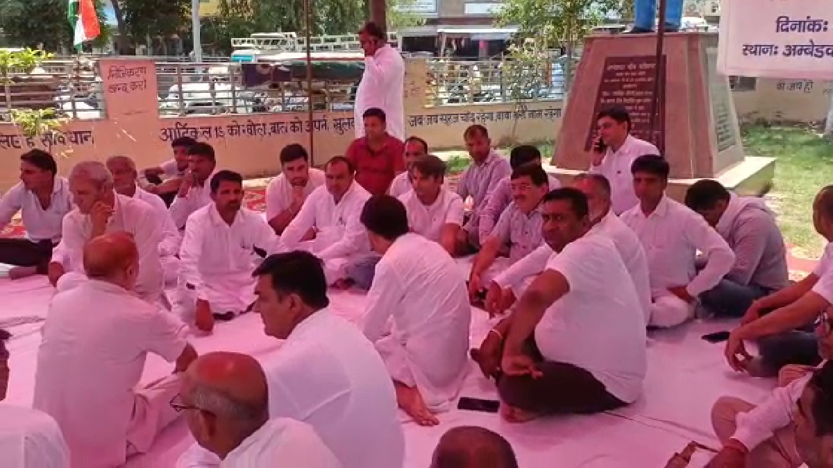 protest in support of players in haryana