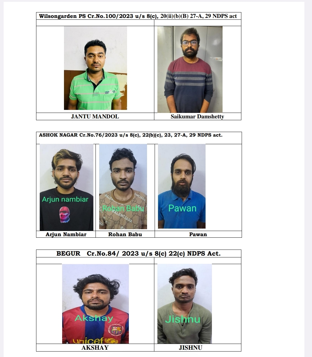 19-drug-peddlers-arrested-in-bengaluru-7-crore-worth-drugs-seized