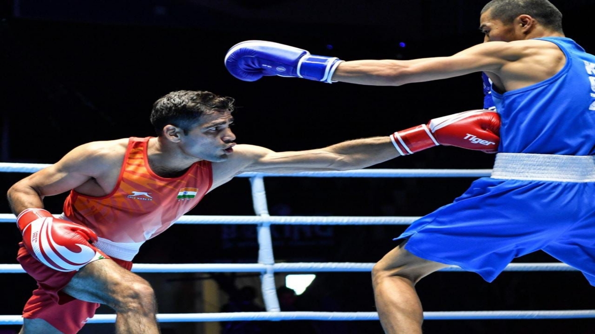 Hussamuddin in action at the World Championships.