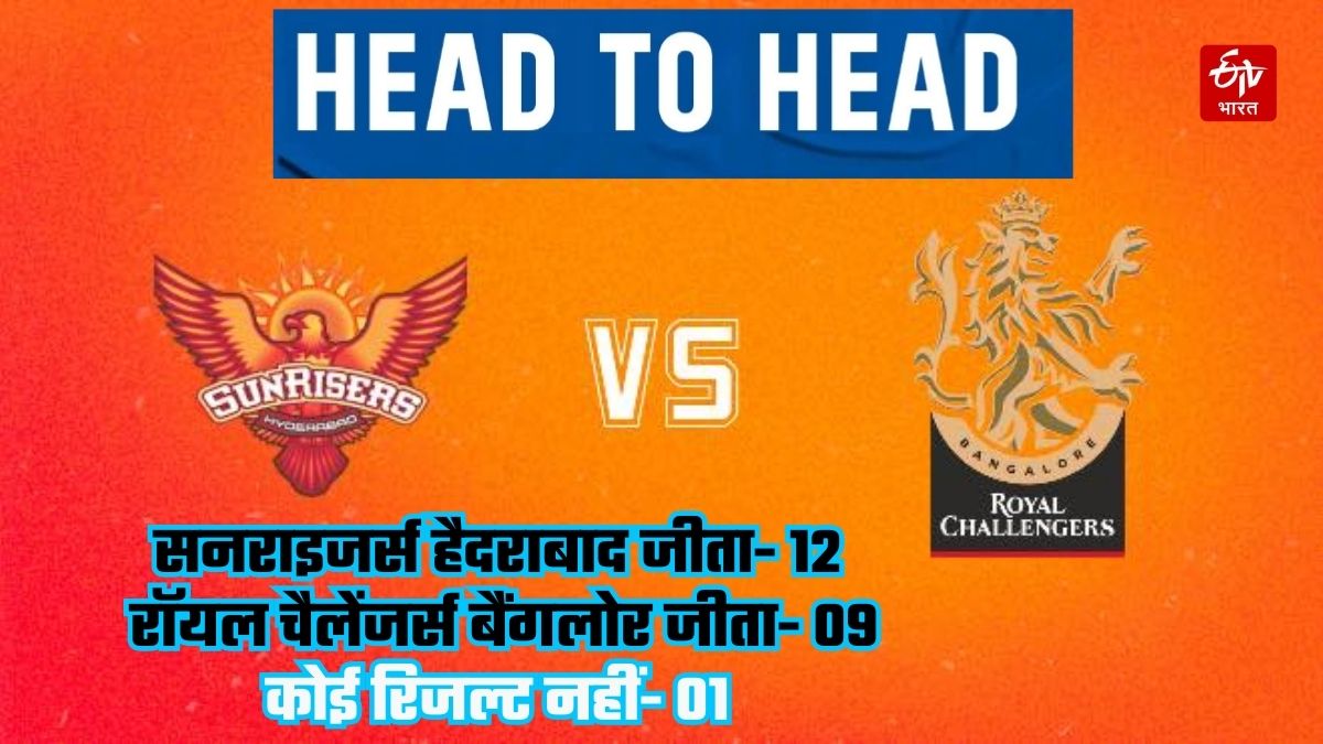 Sunrisers Hyderabad vs Royal Challengers Bangalore Head To Head Match Preview