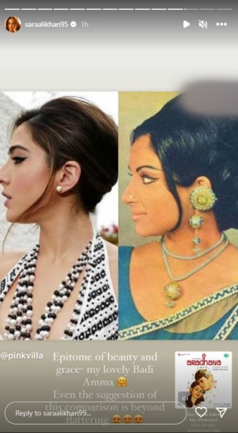 Sara Ali Khan reacts to fans comparing her Cannes look to grand mother Sharmila Tagore