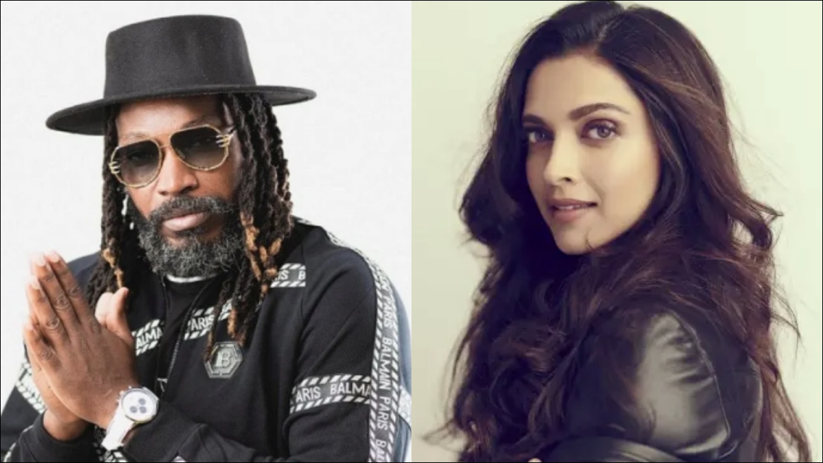 Chris Gayle and Deepika Padukone