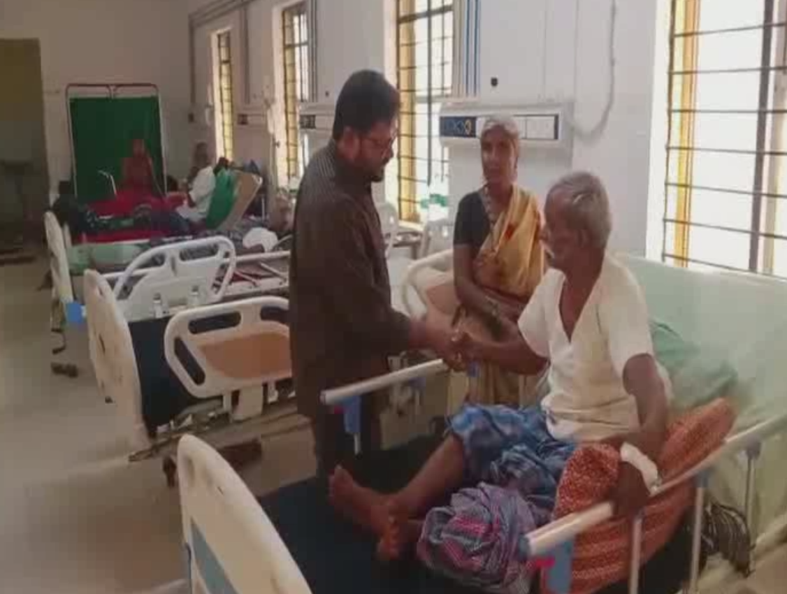 Abdul interacting with patients in the hospital