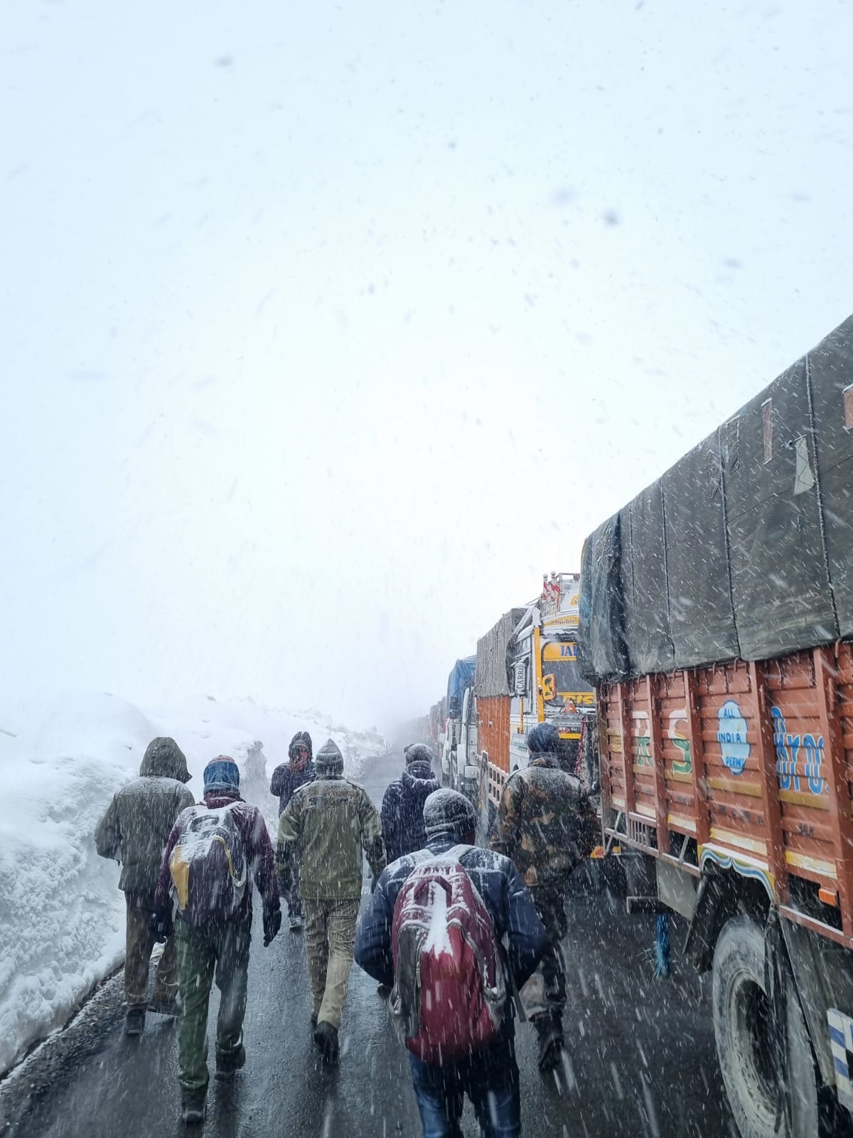 Rescue In Snowfall