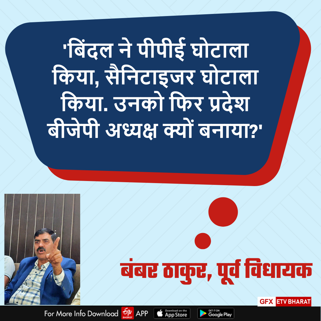 Former MLA Bumber Thakur On JP Nadda