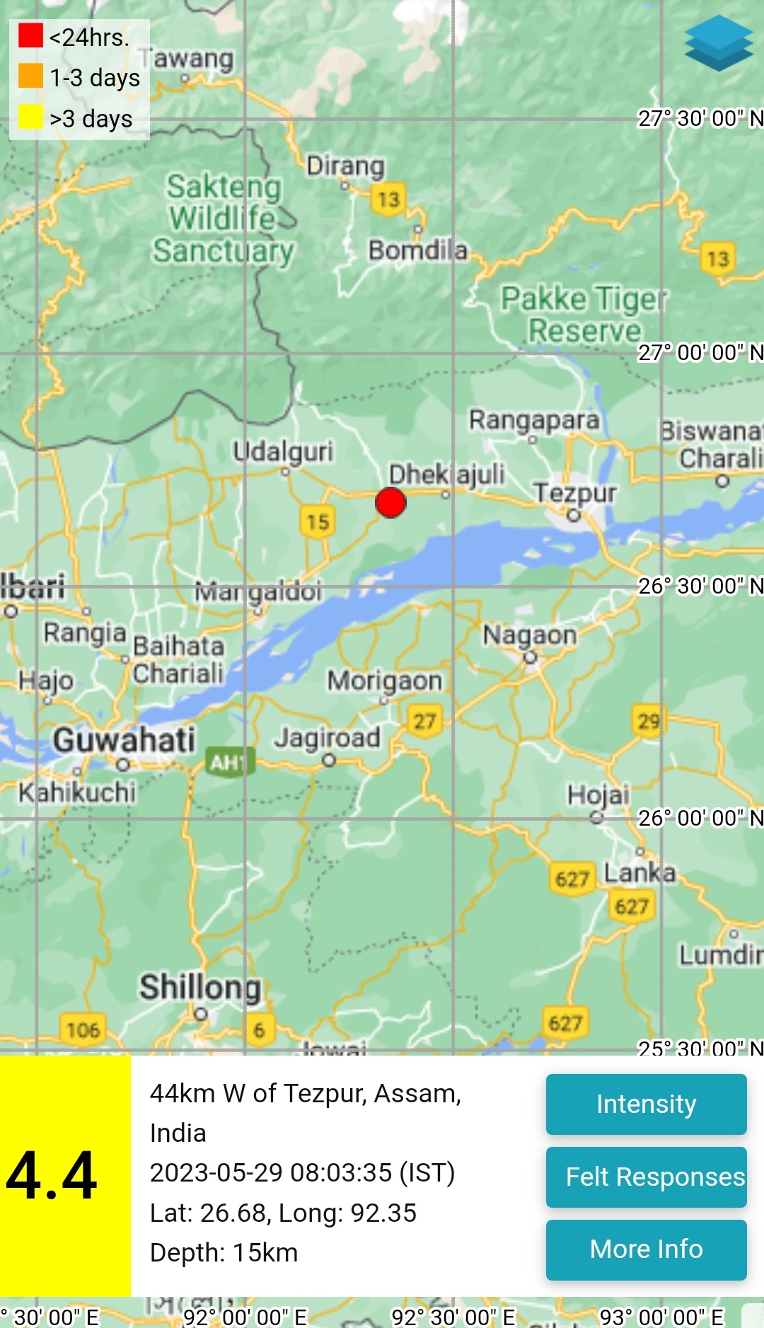 Assam earthquake