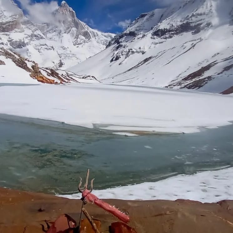 Kedartal Frozen in Uttarkashi