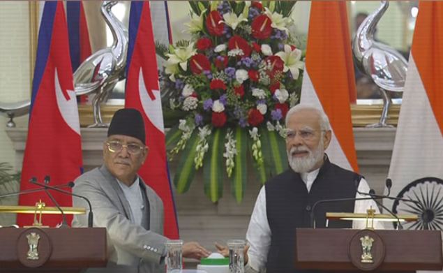 PM Modi and Nepal PM Pushpa Dahal hold bilateral talks at Hyderabad House