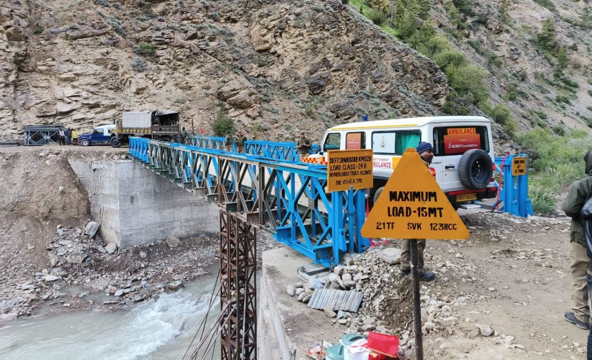 bailey bridge in Chamoli