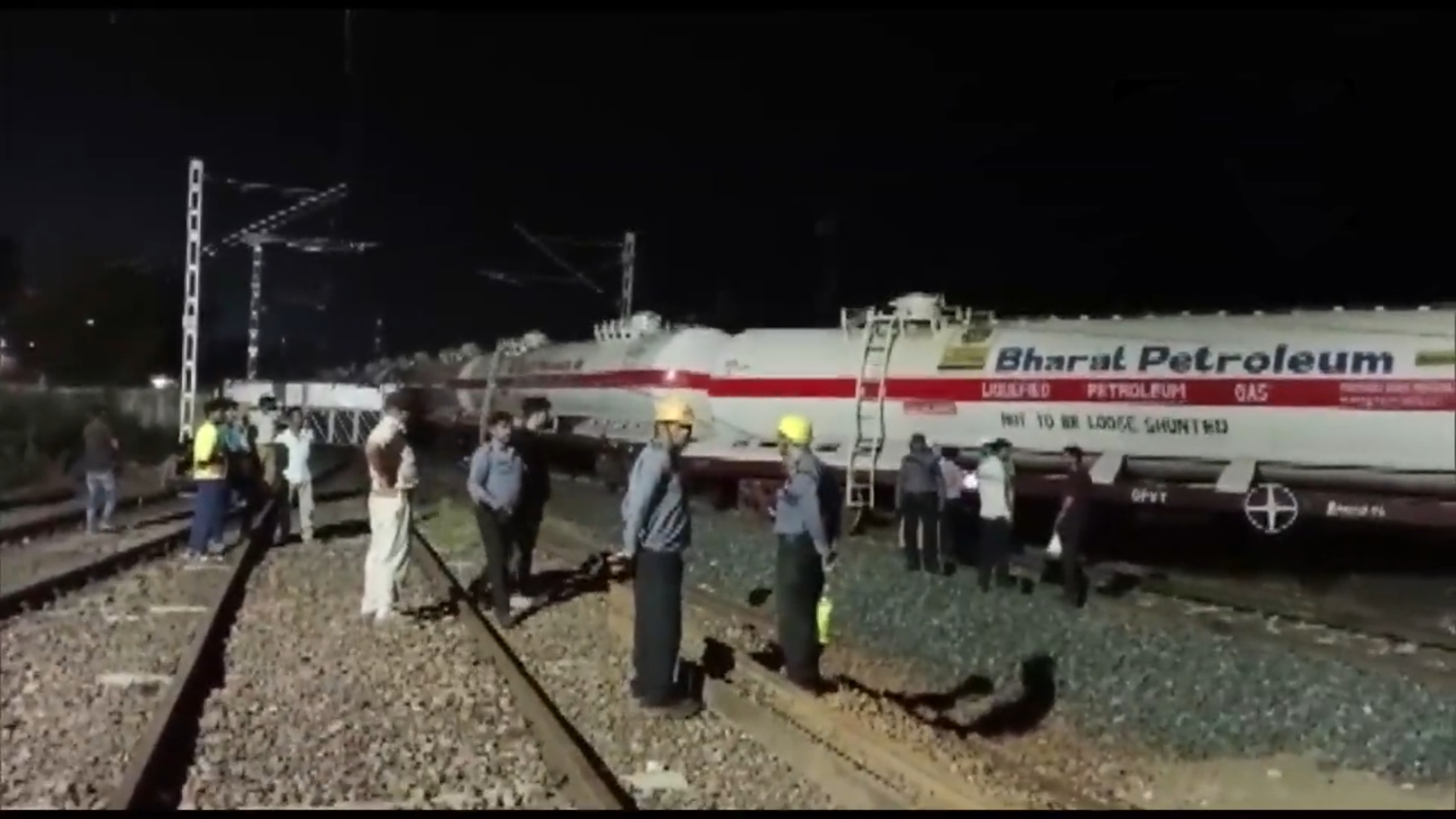 Madhya Pradesh derailed goods train