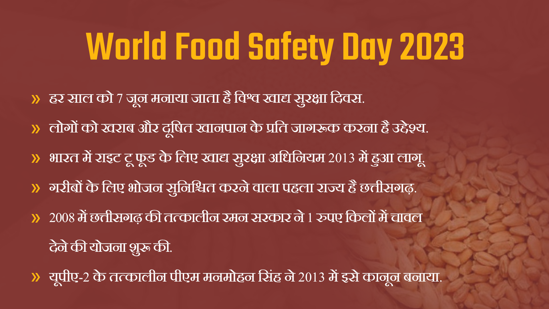 World Food Safety Day 2023