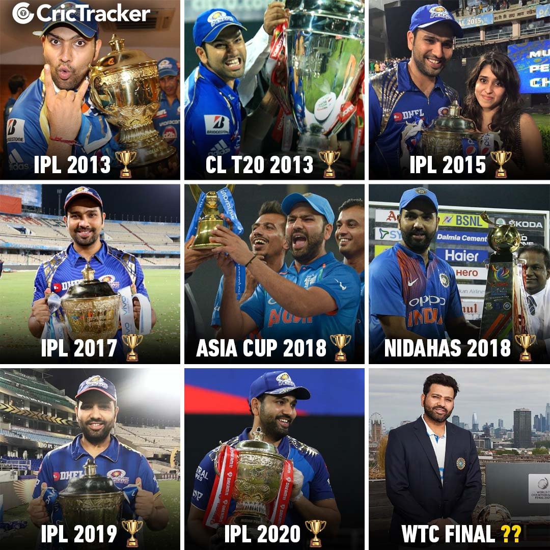 Rohit sharma As captain won all finals he lead looking WTC 2023 final